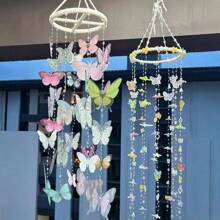 1 Set Handmade Butterfly Wind Chime DIY Kit, Includes All Materials, Perfect Gift For Friends, Family, Women, Birthday Party, Halloween, Christmas