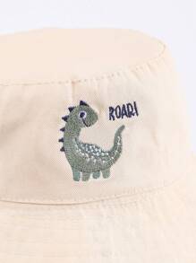 1 Peça Chapéu de Balde com Estampa de Capivara, Escavadeira e Dinossauro para Crianças, Chapéu de Balde Fofo de Bebê para Proteção Solar