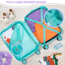 1pc Card Holder/5PCS Cute Luggage Set 5 Piece Suitcase Set 16inch Hardside Luggage With Spinner Wheels Girls Carry On Luggage Travel Rolling Luggage Carry On Luggage Airline Approved Bag For School School Accessories School Stuff