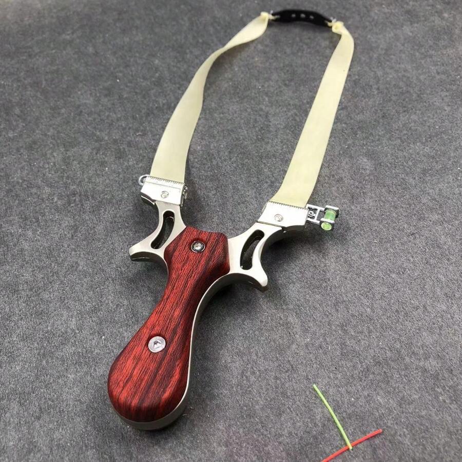 1 hochwertige Jagd-Schleuder aus Metall für Outdoor-Zielschießen, Überlebensspiele, Katapult
