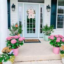 1pc/4pcs Pink Floral Wired Ribbon 2.5 Inch Vintage Rose Flower Ribbon For Bow Wreath Craft Gift Wrap Spring Summer Holiday Wedding Birthday Shower Party Home Decor