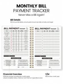 Caderno de Controle de Pagamentos Mensais de 2026, Livro de Gestão Financeira e Orçamentária com Lista de Acompanhamento de Contas e Registro de Pagamentos, Espiral A5, 14,2 x 20,3 cm, Material Escolar e de Escritório, Presente de Ano Novo de 2026, Adequado para Homens e Mulheres - cor creme - Ver 6