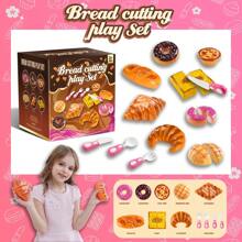 Ensemble de jouets alimentaires réalistes pour enfants, jeu de découpe d'aliments, jouets de cuisine de jeu de rôle pour filles, excellent cadeau pour Noël, Thanksgiving, anniversaire
