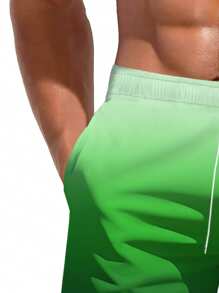 Shorts informales de playa para hombres con estampado 3D de estilo hawaiano - Secado rápido, cintura con cordón, perfectos para salidas de verano