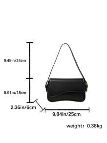 Bag Handbag 2025 New Solid Color PU Material Texture Luxury Wind This Is A Solid Color Bright Evening Clutch Bag, With A Fashionable And Unique Short Arc Design, Equipped With Vest Buckle, Suitable For Ladies To Shoulder And Slung, 2024 Korean Fashion, Is The Best Valentine's Day Gift For Her, Travel, Travel, Shopping And Other Occasions To Use The Bag