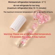 1 szt. Magiczna różdżka z mrożoną kulą lodową, zimna i ciepła relaksująca kula lodowa do masażu oczu i twarzy, bez ładowania, delikatny relaks, idealny prezent na Walentynki, Dzień Matki, Dzień Babci i Dziadka, Halloween, Boże Narodzenie, odpowiedni dla mężczyzn i kobiet, uroda, produkty do pielęgnacji skóry, spa, pielęgnacja własna, narzędzia do pielęgnacji skóry, pielęgnacja twarzy, artykuły kosmetyczne, masaż, narzędzie do masażu twarzy, wałek do twarzy, wałek do lodu, wałek do lodu do twarzy