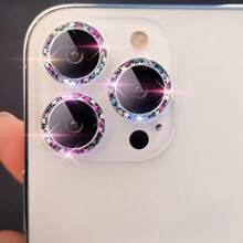 Colorful Camera Protector Film For Copatible With IP 16 14 15 Plus 15 Pro Max Clear Lens Protective Glass For Copatible With I 13 14pro 15pro 12 Mini 11 Back Cover Gift For Birthday, Family, Friends Sparkling Crystal, Lens Protector, Phone Accessories