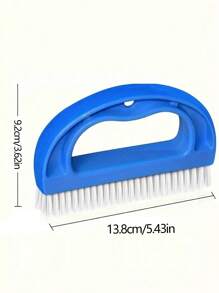 1pc Cleaning Brush - Strong Bristle Design, Deep Cleaning Tiles And Shower Grout, Strong Stain Removal Brush - Perfect For Bathroom Shower Grout Cleaning And Maintenance, Essential Cleaning Supplies