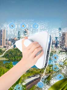 Magnetic Double-Sided Window Cleaner For High-Rise Buildings, Strong Magnetic Glass Cleaning Tool For Living Room, Bedroom, Bathroom - Suitable For 3-10mm Thick Single-Ply Glass, No Electricity Required, Durable Plastic, High-Rise Window Cleaner | Fashion Window Cleaner | Magnetic Glass Cleaner
