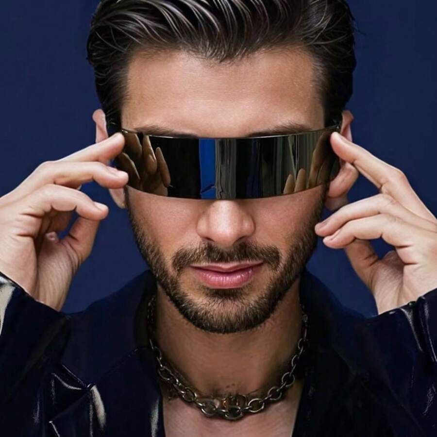 Futuristic Stylish Unisex Fashion Glasses, European And American Glasses, Personalized Street Photography, Party, Gift For Festivals
