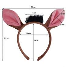 1 pieza Diadema de cerdo Disfraz de animales Oreja Nariz Cola Niño Niña Adulto Accesorio de vestir de fantasía, Belleza, Banda para el cabello Aro para el cabello - Multicolor - Ver 3