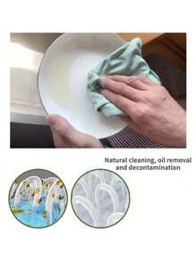 1 pièce Chiffon en fibre de verre de bambou : antibactérien, anti-moisissure, 100 %, très absorbant, dégraissant épais - Convient pour la salle de bain, la cuisine, la voiture et les animaux domestiques, adieu les serviettes en papier, adoptez.