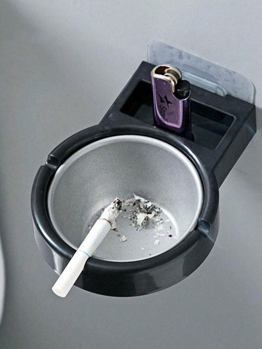 Wall Mounted Creative Stainless Steel Ashtray For Bathroom, Restroom Home Use - Multicolor - View 1