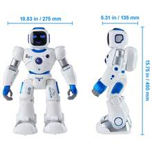 RC Robot Toys For Kids, 2.4GHz Programmable Remote Control Smart Robot With Touch, Voice & APP Control, Interactive Singing Dancing Robot For Age 3 4 5 6 7 8 10 Year Old Boys Girls Birthday Gift - W/o Extra Feat., W/ APP & Voice Ctrl - View 10