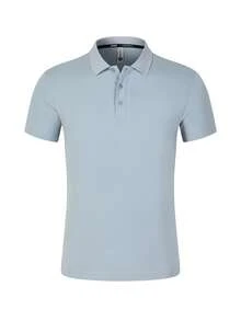Herren Poloshirt in Einfarbig, Kragen mit halber Knopfleiste, Farbblock, Business Lässig Arbeitshemd als Geschenkidee für den Freund, für Golf, für den täglichen Gebrauch, für den Sommer, für Tennis