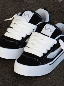 Tenis casual feminino masculino KNU Skool sola reta skatista