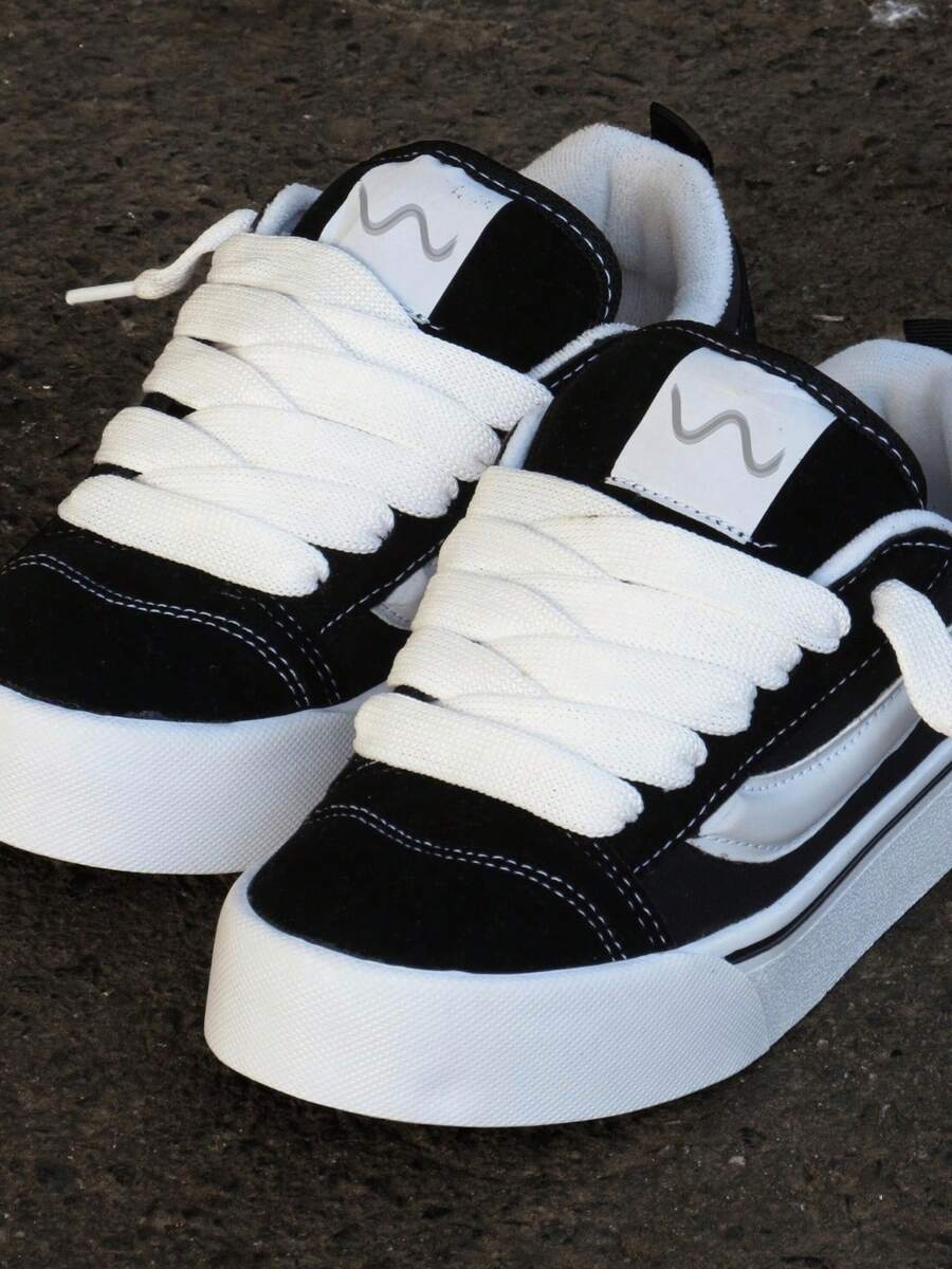 Tenis casual feminino masculino KNU Skool sola reta skatista