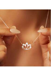 1pc Fashionable Square & Round Snake Necklace, Casual Minimalist Accessory