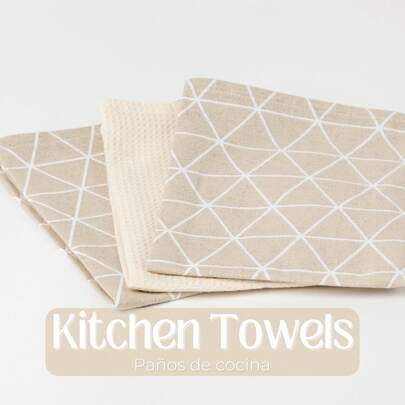 Tramas+ Set di 3 strofinacci da cucina: pratici e resistenti per la tua casa ✅Consegna in 3-5 giorni