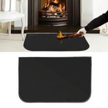 1 pezzo Tappeto per focolare, tappeto per barbecue, tappeto per feste, resistente al fuoco, impermeabile agli oli, isolante termico, con bordi
