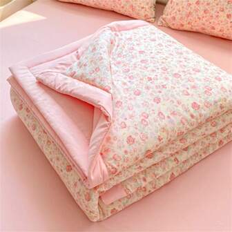 1 pièce Couette d'été légère et antibactérienne de niveau A, confortable, convenant pour la chambre, le dortoir, la sieste au bureau, n'inclut pas l'oreiller et la taie d'oreiller