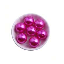 High Quality 20mm 10/20pcs Pack Random Mix Colorful Color Acrylic Faux Pearl Beads For Chunky Bubblegum Necklace Bracelet Beaded Pen Keychain Jewelry Making