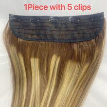 夹式真人接发天然真发接发机雷米夹式接发全头 12-26 英寸 P4-27 钢琴色