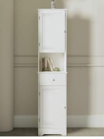 Multifunctional 2-Door 2-Drawer Storage Cabinet Bathroom Cabinet Upgraded Adjustable Shelves Free Combination Suitable For Kitchen/Bedroom/Entryway/Bathroom Multi-Storey Storage Space Decoration, Storage, Cabinets