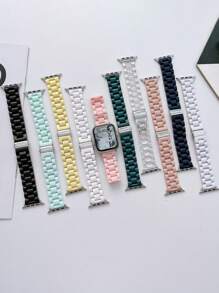 Pulseira transparente de liberação rápida para AppleWatch, compatível com 38 mm, 40 mm, 41 mm, 42 mm, 44 mm, 45 mm, 49 mm, S10, 42/46 mm, unissex, casual, ajustável, de substituição, compatível com Ultra/SE/8/7/6/5/4/3/2/1, pulseira esportiva, respirável, à prova d'água, para uso diário, festas, feriados, verão, volta às aulas, presente perfeito para mãe, pai, amante, estudante