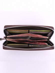 男士长款钱包、男女通用手拿包、男士钱包、PU支票簿钱包、手机包、高端手提包、大容量钱包、旅行证件包、父亲节礼物 - 彩色 - 查看 7