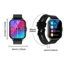 Smart Watch 1.83-Inch Full Screen Touch Fitness Tracker, Sports Wireless Call/Dial, Message Reminder Date Alarm Compatible With Android/Ios Unisex - Pink - View 8