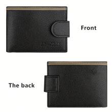 Men's Luxury Wallet Multi-Functional Card Slots Zipper Coin Pocket Bifold Wallet For Men Mini Wallet Purse Wallet Men Wallet Leather Small Wallet For Women Wallet Cute Wallet - Multicolor - View 9