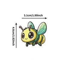 50Pcs Aesthetic Stickers Cute Bee Stickers Cartoon Stickers Bumble Bee Stickers Bees For Crafts Bees Decoration Vinyl Waterproof Stickers For Water Bottle,Computer,Laptop,Phone,Luggage,Notebook,Fridge,Helmet