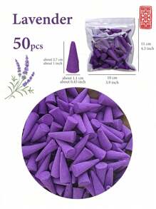 50/100pcs, Agarwood Incense Cone, Incense Tower, Home Incense, Air Purification, Meditation, Lavender, Agarwood Sandalwood, Gardenia, Jasmine, Osmanthus, Wormwood, Mixed Pack