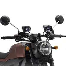 ZHENWANGXIN 2 piezas Faros LED de dos colores para coche y motocicleta de 80 W,  tres modos de iluminación, con apertura blanca, luz diurna blanca,diseño único, impermeable, a prueba de golpes, duradero - Negro - Ver 6