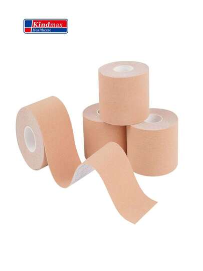 Kindmax Healthcare Kinesiology Tape,Sports Tape,Professional Sports Protection Bandage,1.96"X1.64ft Uncut Roll,1count-Beige
