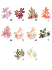20 Pieces Silk Flowers Photography Props, Realistic Wedding Bouquet, Bulk Artificial Flower Heads, Floral Wreath Made Of Synthetic Silk Flowers, Random Assorted Faux Flowers