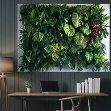 1 Tấm tường mô phỏng cây xanh, chống tia UV, có thể tái sử dụng, chất liệu Polyester, kích thước 39x59 đến 70,8x90,5 inch, đa chức năng, không cần điện, thích hợp cho gia đình, vườn, văn phòng, phòng khách, phòng ngủ, biểu ngữ tiệc tùng, Halloween và trang trí nói chung. - Nhiều màu 1 - Xem 4