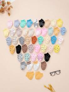 10 Randomly Packed Pairs Of Super Soft, Adorable Colorful Striped Socks With Bowknots And Hearts For Babies And Children - Multicolor - View 5