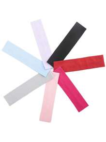 1/4pcs Sweat-Absorbent Sports Headband Elastic Knotted Turban Hair Wrap Breathable Yoga Gym Hairband