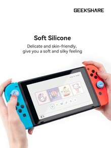 GeekShare 1 pièce Coque de protection ultra-fine, antichoc et anti-rayures, motif requin, compatible avec Nintendo Switch/Switch OLED et Joy-Con (la Switch OLED comprend un support).