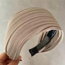 Diadema ancha de tela versátil con pliegues, nuevo estilo coreano de uso diario, accesorio elegante para fotos, diadema, aro para el cabello