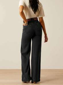 Women's Long Pocket Straight Loose Casual Versatile Jeans