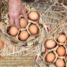 1pc Fabric Egg Storage Basket With 7 Pockets, Suitable For Storing Fresh Eggs From Hens, Ducks, Geese, Etc., Farmhouse Accessory, Also For Garden And Shelf Storage - Multicolor - View 8
