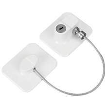 1 件白色/黑色多功能儿童锁，双锁免钻橱柜门锁，带限制器的窗户锁，家庭安全锁