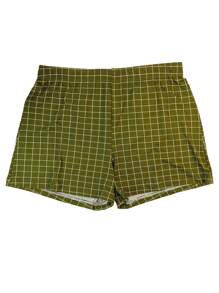 4 Stücke klassische karierte lose sitzende Loungewear Boxer Shorts, weiche & bequeme Herren Unterwäsche Shorts