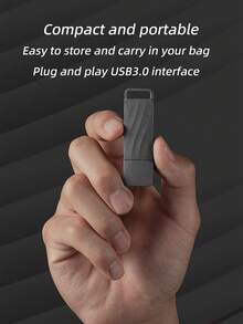 Lenovo Highly Compatible USB Flash Drive, Plug And Play USB3.0 Interface, High-Speed Reading And Storage Of Data, Compact And Portable, Easy To Store And Carry, Multiple Capacities For You To Choose - Grey - View 2