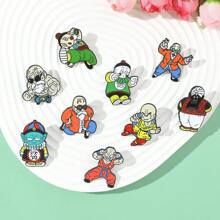 1 pieza de broche personalizado de moda con animación de dragón de bola de fuego súper saiyan Vegeta, accesorio de moda para bolso, adecuado para uso diario o como regalo