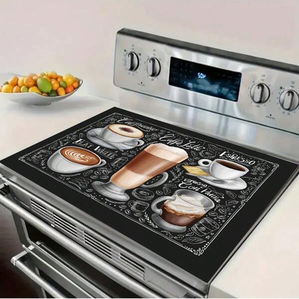 1pc Vintage Kafka Pattern Cover, Exquisite Stove Top Cover, 28.3 X 20.5 Inches, Suitable For Wedding Venues, Bridal Showers And Elegant Home Kitchens.