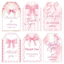60PCS Paper Party Bow Tag Bow Gift Tag Party Favor Tag Gift Wrapping Label Event Decorations For Party Hosts Craft Enthusiasts.